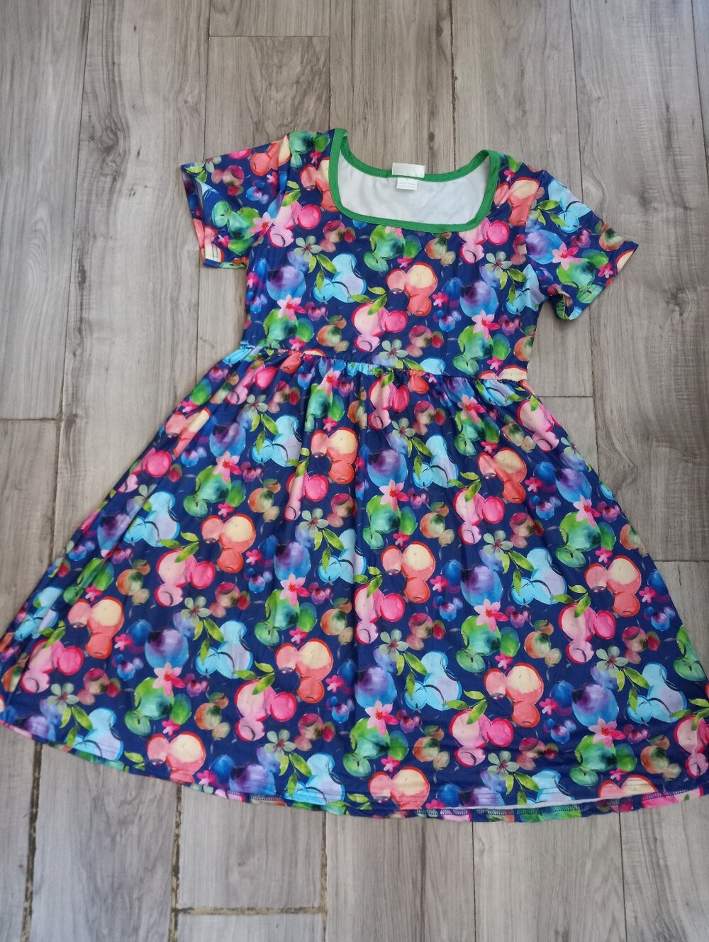 Tropical Mickey Heads Ladies Dress L